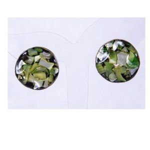 VINTAGE Lucite CLIP ON EARRINGS 50s-60s